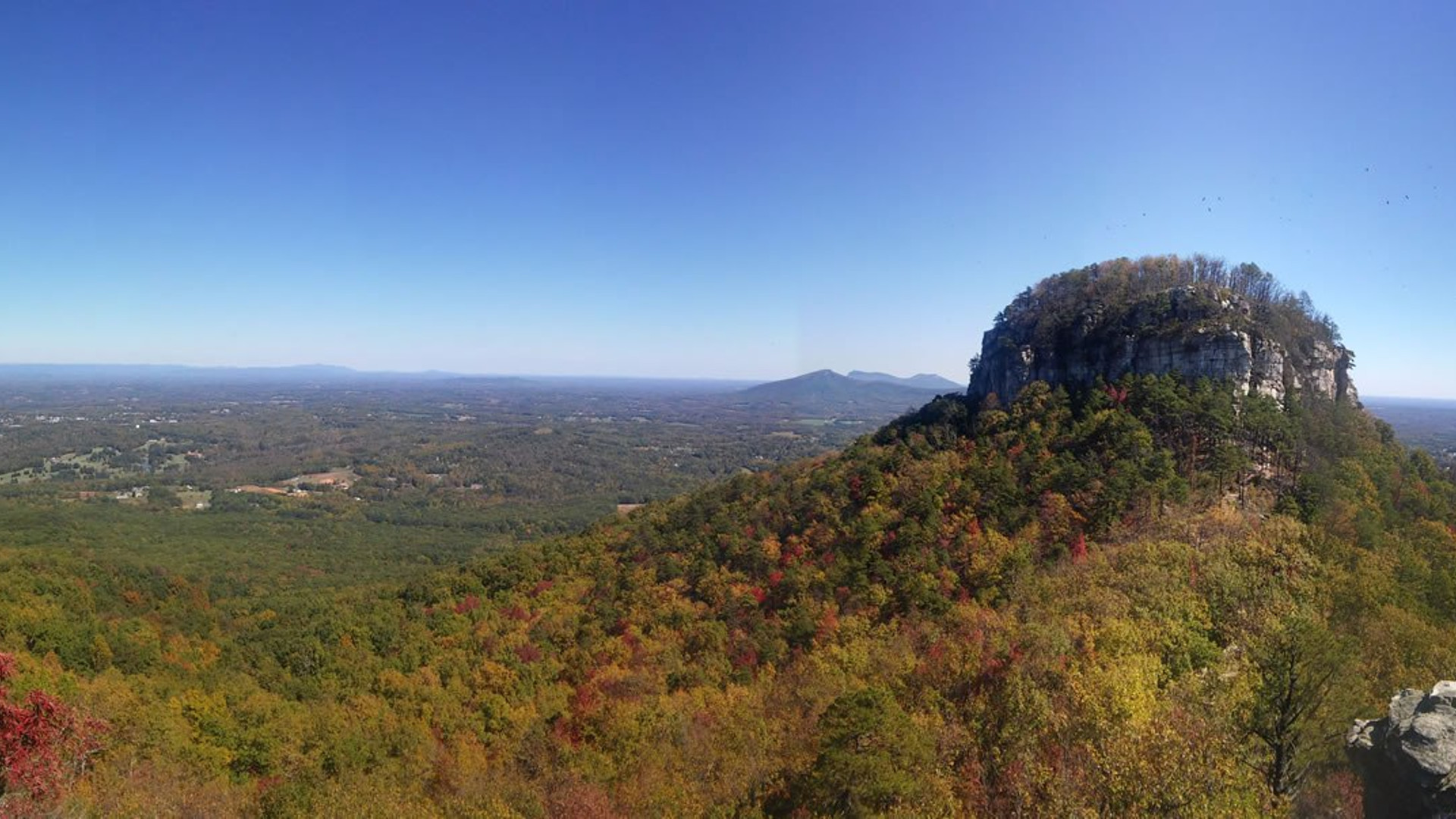 Is Pilot Mountain, North Carolina, one of the pillars of the Earth?